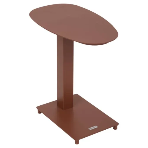 Mały metalowy stolik ogrodowy Venuzia, Mahogany - Hesperide