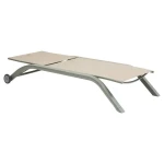 Leżak rozkładany na płasko Jimani, Laurel Green - Hesperide