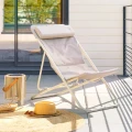 Leżak ogrodowy składany Mirael, Clay - Hesperide