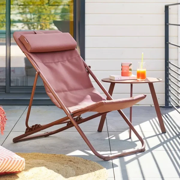 Leżak ogrodowy składany Mirael, Mahogany - Hesperide