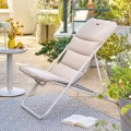 Składany leżak ogrodowy Nillia, Linen Clay - Hesperide