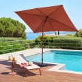 Parasol ogrodowy prostokątny odchylany Loompa 2x3 m, Mahogany - Hesperide