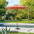 Parasol ogrodowy, Soya 2.7m okrągły odchylany, Mahogany - Hesperide