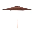 Parasol ogrodowy, Soya 2.7m okrągły odchylany, Mahogany - Hesperide