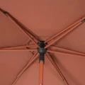 Parasol ogrodowy, Soya 2.7m okrągły odchylany, Mahogany - Hesperide