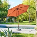 Parasol ogrodowy, Soya 2.7m okrągły odchylany, Mahogany - Hesperide