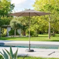Parasol ogrodowy, Soya 2.7m okrągły odchylany, Coffee - Hesperide