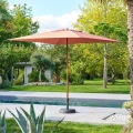 Parasol ogrodowy kwadratowy, Soya 2.5x2.5m, Mahogany - Hesperide