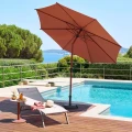 Parasol ogrodowy okrągły odchylany Loompa 3 m, Mahogany - Hesperide