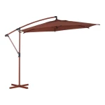 Parasol ogrodowy boczny, okrągły Manoa 3m, Mahogany - Hesperide