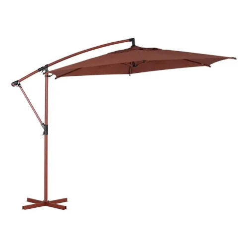 Parasol ogrodowy boczny, okrągły Manoa 3m, Mahogany - Hesperide