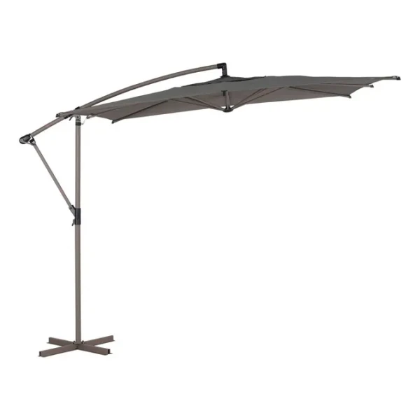Parasol ogrodowy boczny, kwadratowy Manoa 2,5x2,5, Coffee - Hesperide