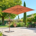Parasol ogrodowy boczny, kwadratowy Manoa 2,5x2,5, Mahogany - Hesperide