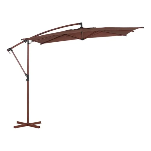 Parasol ogrodowy boczny, kwadratowy Manoa 2,5x2,5, Mahogany - Hesperide
