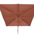 Parasol ogrodowy boczny, kwadratowy Manoa 2,5x2,5, Mahogany - Hesperide