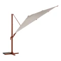 Parasol ogrodowy na wysięgniku prostokątny 4x3 m Melhia z tkaniną olefin, Linen Mahogany - Hesperide