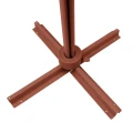 Parasol ogrodowy na wysięgniku prostokątny 4x3 m Melhia z tkaniną olefin, Linen Mahogany - Hesperide