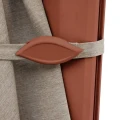 Parasol ogrodowy na wysięgniku prostokątny 4x3 m Melhia z tkaniną olefin, Linen Mahogany - Hesperide