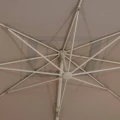 Parasol ogrodowy na wysięgniku prostokątny 4x3 m Melhia z tkaniną olefin, Linen Clay - Hesperide