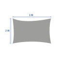 Żagiel ogrodowy Elyor 2x3 m, Gris szary - Hesperide