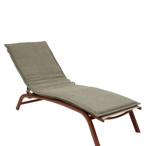 Materac na leżak ogrodowy wodoodporny 190x60 Solfia, Laurel green zielony - Hesperide