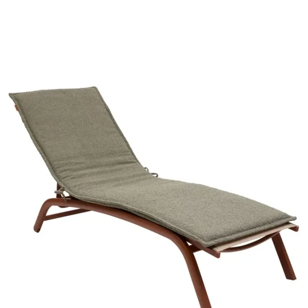 Materac na leżak ogrodowy wodoodporny 190x60 Solfia, Laurel green zielony - Hesperide