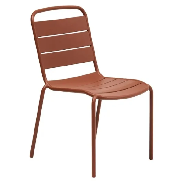 Krzesło ogrodowe stalowe Alegoria, Mahogany - Hesperide