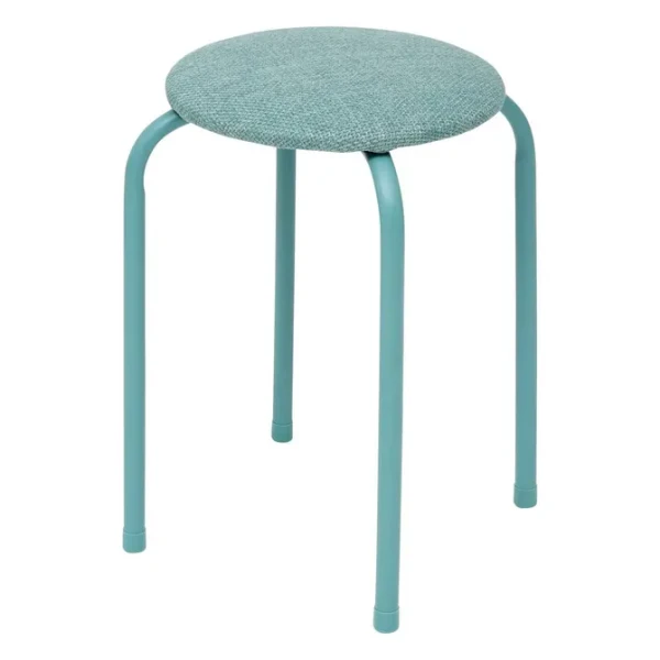 Taboret tapicerowany do kuchni, zielony melanż - 5five