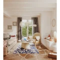 Owalny stolik kawowy do salonu Dumka 110x65, ivory - Atmosphera