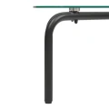 Stolik kawowy owalny szklany Hecate Black 110x60 - Atmosphera