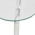 Stolik kawowy owalny szklany Hecate Silver 110x60 - Atmosphera