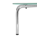 Stolik kawowy owalny szklany Hecate Silver 110x60 - Atmosphera