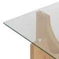 Stolik kawowy ze szklanym blatem Etini 85x85 - Atmosphera