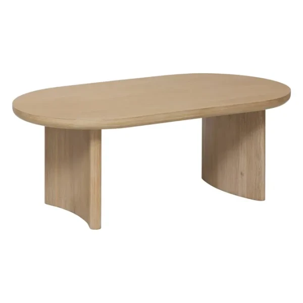 Stolik kawowy owalny z drewna akacjowego 110x60 - Atmosphera