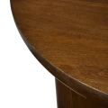 Okrągły stolik kawowy drewniany z cylindrycznymi nogami Stambh Ø 90 cm, brązowy - Atmosphera