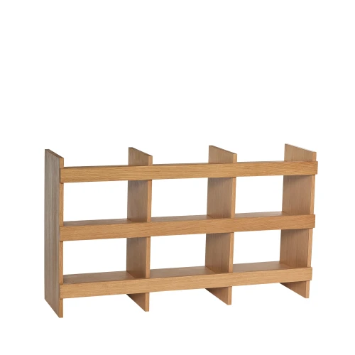 Niski regał z półkami z forniru dębowego Momentum 120x31x70 cm - Hubsch
