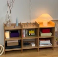 Niski regał z półkami z forniru dębowego Momentum 120x31x70 cm - Hubsch