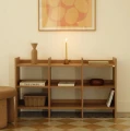 Niski regał z półkami z forniru dębowego Momentum 120x31x70 cm - Hubsch