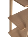 Prosty regał z litego dębu i forniru dębowego 80x39x150 cm Epoch Natural - Hubsch