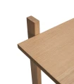 Prosty regał z litego dębu i forniru dębowego 80x39x150 cm Epoch Natural - Hubsch