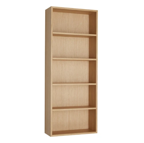 Wąski regał 40x15x100 cm z forniru dębowego Kappu - Hubsch