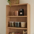 Wąski regał 40x15x100 cm z forniru dębowego Kappu - Hubsch