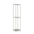 Metalowy regał okrągły Norm Cylinder Ø42x151 cm, szary - Hubsch