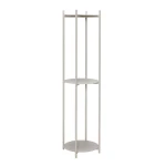 Metalowy regał okrągły Norm Cylinder Ø42x151 cm, szary - Hubsch