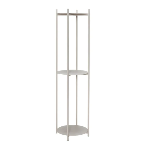 Metalowy regał okrągły Norm Cylinder Ø42x151 cm, szary - Hubsch