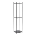 Metalowy regał okrągły Norm Cylinder Ø42x151 cm, czarny - Hubsch