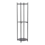 Metalowy regał okrągły Norm Cylinder Ø42x151 cm, czarny - Hubsch