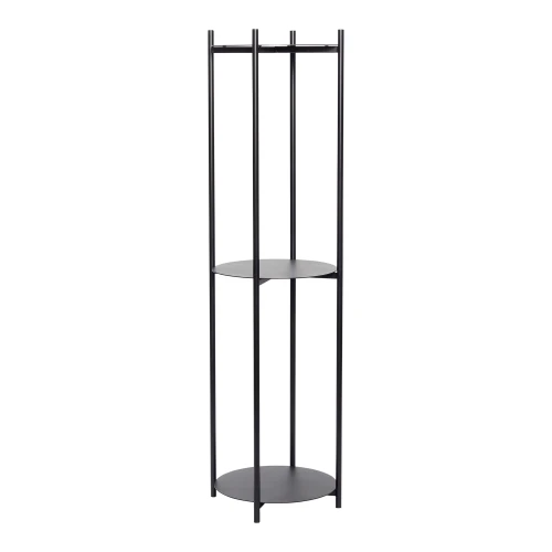 Metalowy regał okrągły Norm Cylinder Ø42x151 cm, czarny - Hubsch