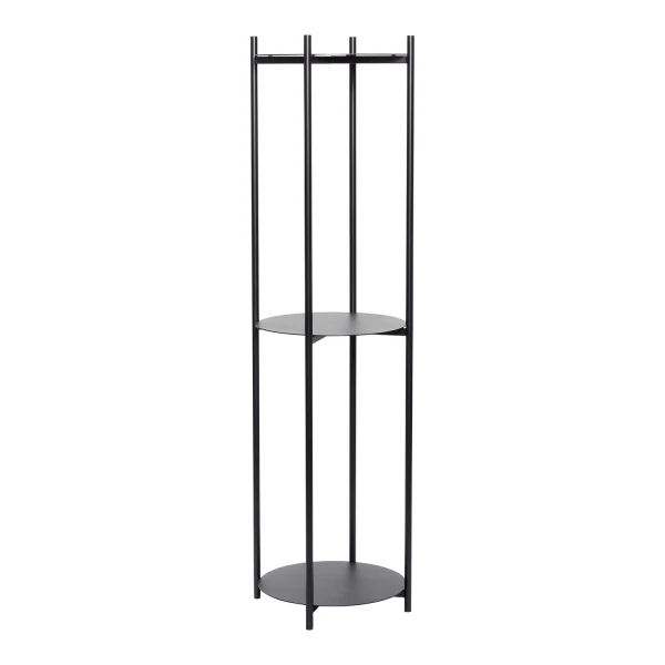 Metalowy regał okrągły Norm Cylinder Ø42x151 cm, czarny - Hubsch