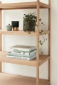 Minimalistyczny regał z dębu i forniru dębowego Library 80x45x190 cm - Hubsch